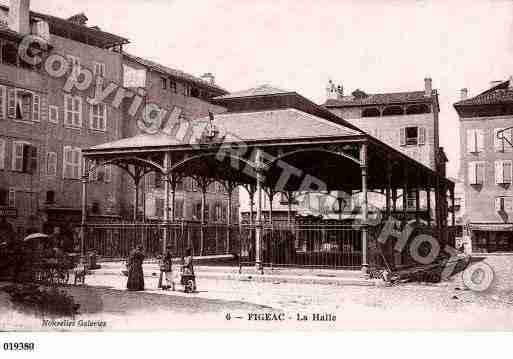 Ville de FIGEAC, carte postale ancienne