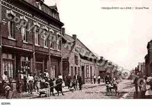 Ville de FOUQUIERESLESLENS, carte postale ancienne