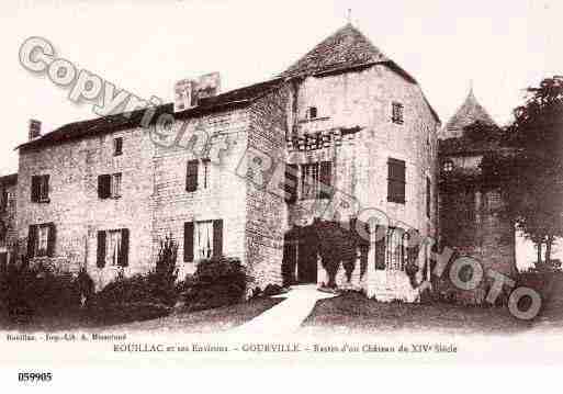 Ville de GOURVILLE, carte postale ancienne Ville de GOURVILLE, carte postale ancienne