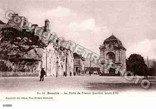 Ville de GRENOBLE, carte postale ancienne