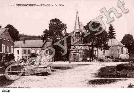 Ville de GUIGNICOURTSURVENCE, carte postale ancienne