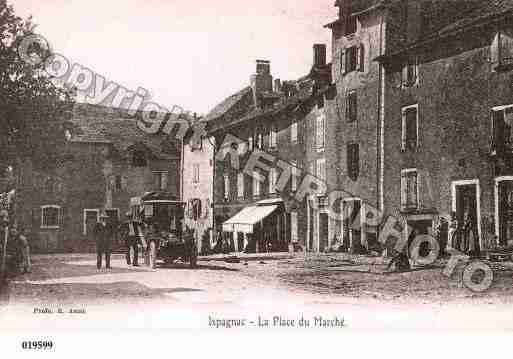 Ville de ISPAGNAC, carte postale ancienne