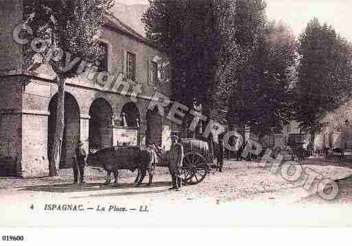 Ville de ISPAGNAC, carte postale ancienne