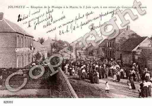 Ville de JOLIMETZ, carte postale ancienne