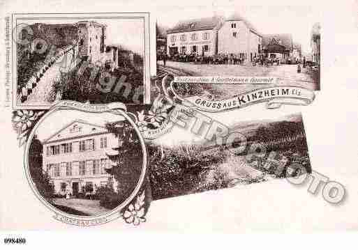 Ville de KINTZHEIM, carte postale ancienne