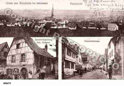 Ville de KINTZHEIM, carte postale ancienne