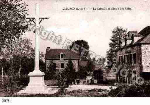 Ville de LIEURON, carte postale ancienne