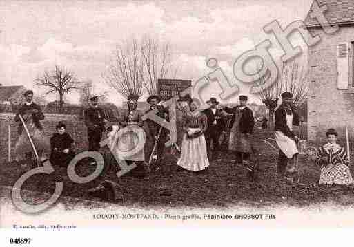 Ville de LOUCHYMONTFAND, carte postale ancienne