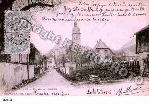 Ville de LULLIN, carte postale ancienne