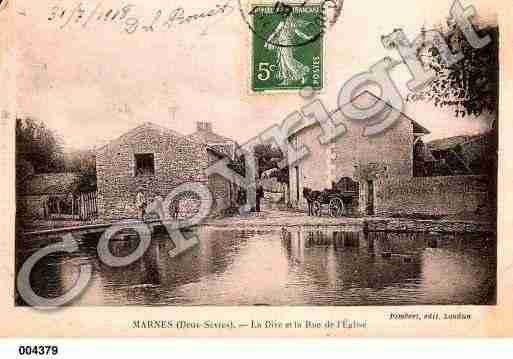 Ville de MARNES, carte postale ancienne