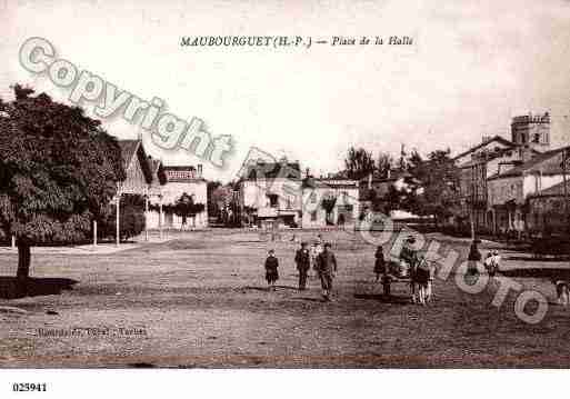 Ville de MAUBOURGUET, carte postale ancienne