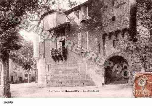 Ville de MONESTIES, carte postale ancienne