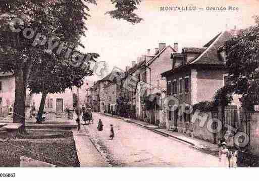 Ville de MONTALIEUVERCIEU, carte postale ancienne