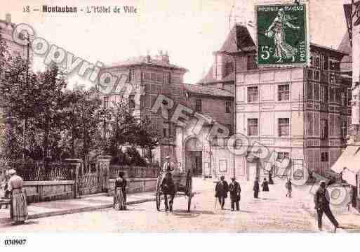 Ville de MONTAUBAN, carte postale ancienne