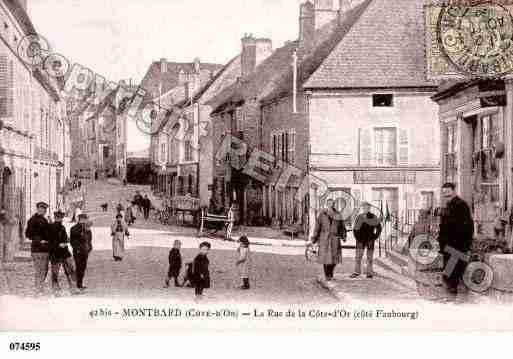 Ville de MONTBARD, carte postale ancienne