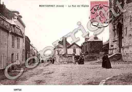 Ville de MONTCORNET, carte postale ancienne