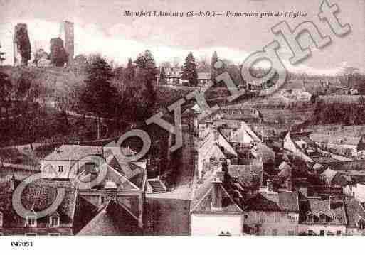 Ville de MONTFORTL\'AMAURY, carte postale ancienne