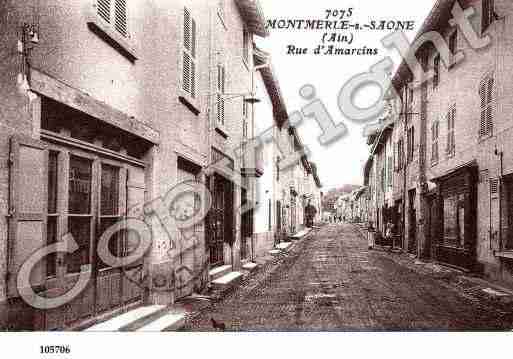 Ville de MONTMERLESURSAONE, carte postale ancienne