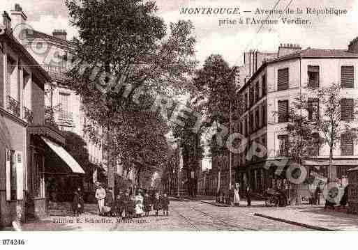 Ville de MONTROUGE, carte postale ancienne