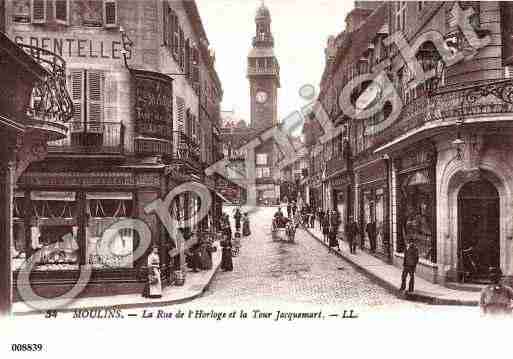 Ville de MOULINS, carte postale ancienne