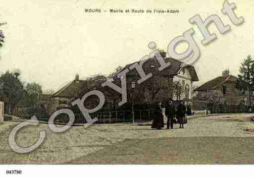 Ville de MOURS, carte postale ancienne