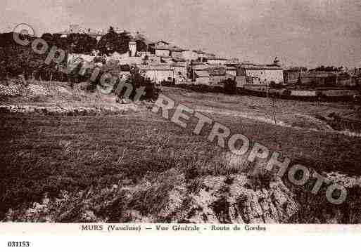 Ville de MURS, carte postale ancienne