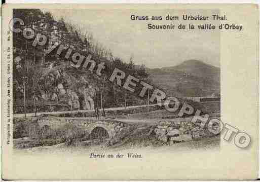 Ville de ORBEY, carte postale ancienne