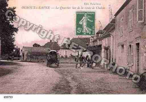 Ville de OUROUXSURSAONE, carte postale ancienne