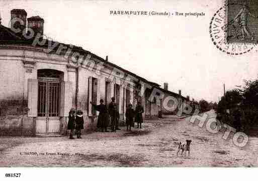 Ville de PAREMPUYRE, carte postale ancienne