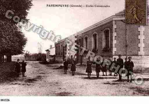 Ville de PAREMPUYRE, carte postale ancienne