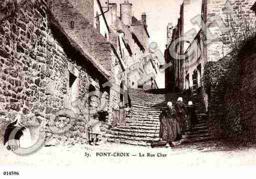 Ville de PONTCROIX, carte postale ancienne