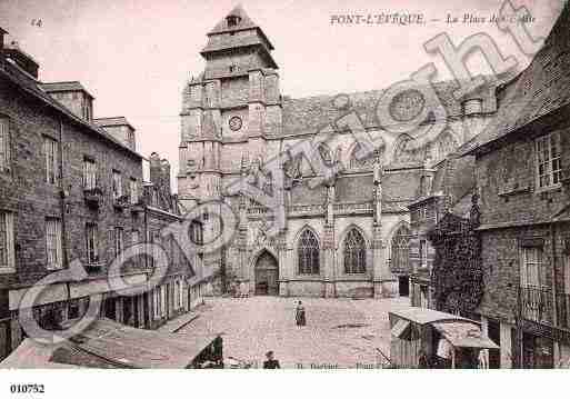 Ville de PONTL'EVEQUE, carte postale ancienne