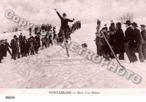 Ville de PONTARLIER, carte postale ancienne