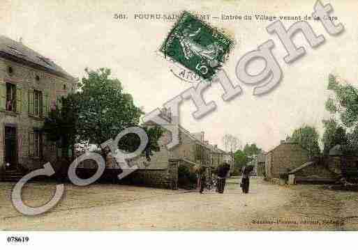 Ville de POURUSAINTREMY, carte postale ancienne