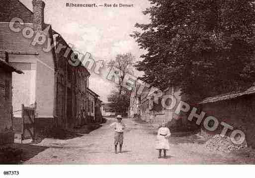 Ville de RIBEAUCOURT, carte postale ancienne