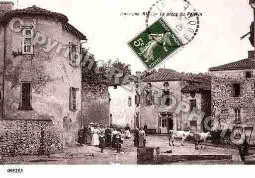 Ville de RIS, carte postale ancienne