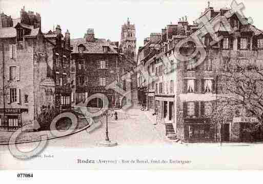 Ville de RODEZ, carte postale ancienne