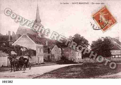 Ville de SAINTMARCEAU, carte postale ancienne