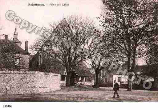 Ville de SELOMMES, carte postale ancienne