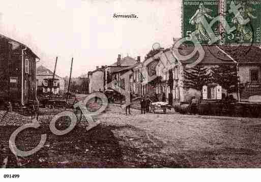 Ville de SERROUVILLE, carte postale ancienne