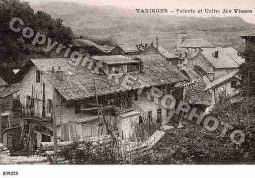 Ville de TANINGES, carte postale ancienne