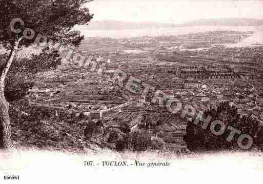 Ville de TOULON, carte postale ancienne