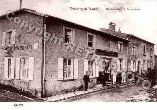 Ville de TRESSANGE, carte postale ancienne