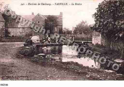 Ville de VAUVILLE, carte postale ancienne