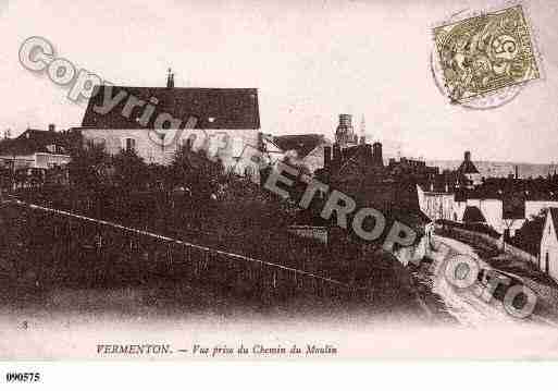 Ville de VERMENTON, carte postale ancienne