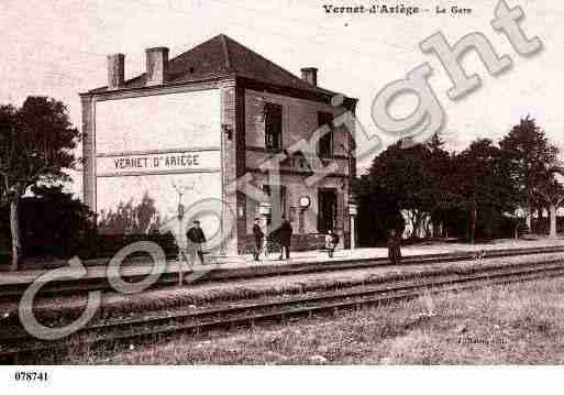 Ville de VERNET(LE), carte postale ancienne