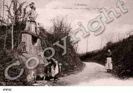 Ville de VERNET(LE), carte postale ancienne