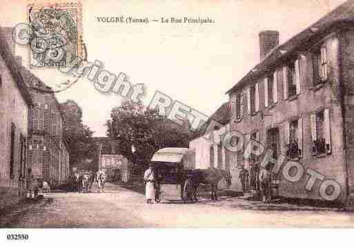 Ville de VOLGRE, carte postale ancienne