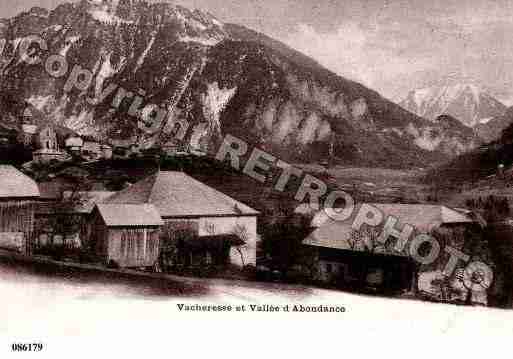 Ville de ABONDANCE, carte postale ancienne