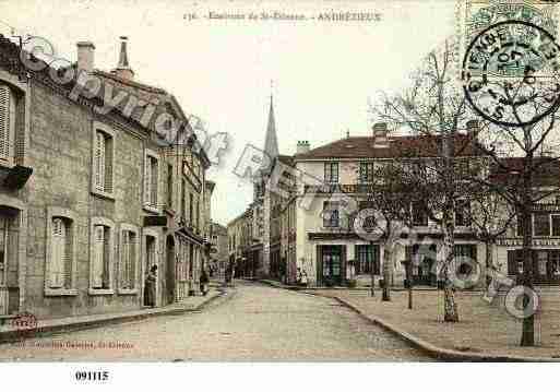 Ville de ANDREZIEUXBOUTHEON, carte postale ancienne